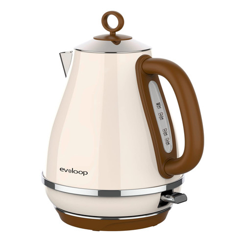Evoloop 1.7L Electric Kettles, BPA Free Tea Kettle, Hot Water Boiler Heater, Stainless Steel Teapot, Auto Shut-Off & Boil-Dry Protection, 120V/1500W Evoloop 1.7L Electric Kettles, BPA Free Tea Kettle, Hot Water Boiler Heater, Stainless Steel Teapot, Auto Shut-Off & Boil-Dry Protection, 120V/1500W