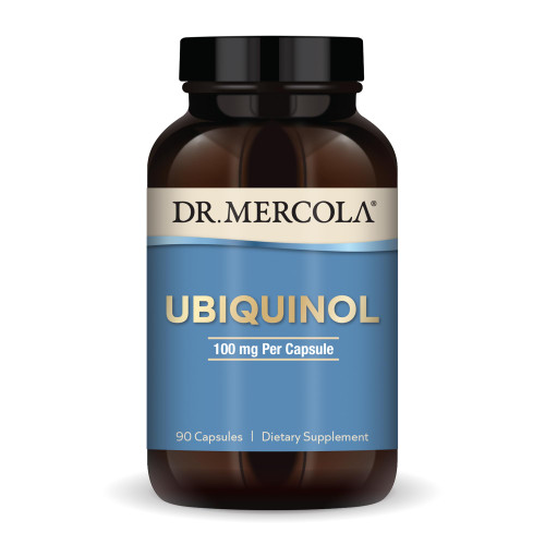 Dr. Mercola Ubiquinol - Supports Energy, Cellular Health & Heart Health - 100 mg Ubiquinol - High-Absorption Formula - Non-GMO, Gluten-Free & Soy-Free - 90 Capsules (90 Servings)
