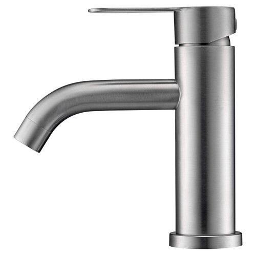 AMAZING FORCE Single Hole Bathroom Faucet Single Handle Bathroom Sink Faucet Brushed Nickel Stainless Steel Basin Mixer Tap - Sink Drain & Deck Plate Not Included 1.2 GPM