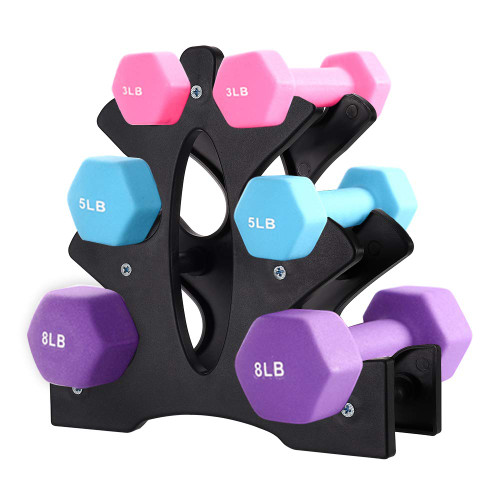 AUXSOUL 1 Pack Dumbbell Rack Stand, 3 Tier Dumbbell Bracket Free Hand Weight Tower Stand for Home Gym Organization, Holds 3/5/8 LB (Weights Not Included) AUXSOUL 1 Pack Dumbbell Rack Stand, 3 Tier Dumbbell Bracket Free Hand Weight Tower Stand for Home Gym Organization, Holds 3/5/8 LB (Weights Not Included)