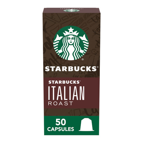 Starbucks by Nespresso Original Line Dark Roast Italian Roast Coffee, 50-count Espresso Pods Starbucks by Nespresso Original Line Dark Roast Italian Roast Coffee, 50-count Espresso Pods