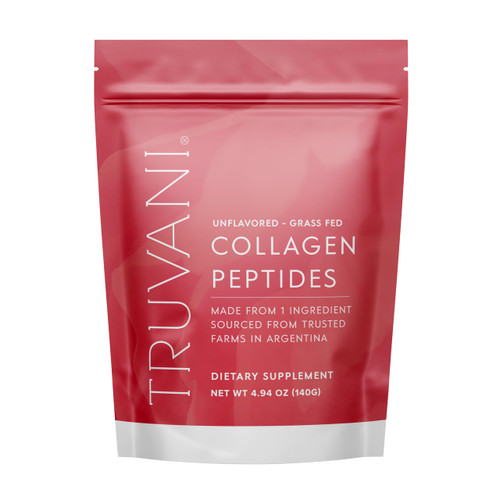 Truvani Hydrolyzed Collagen Peptides | Unflavored | 7 Servings | 20g Grass-Fed Collagen Protein Powder | Promotes Hair, Nail, Skin, and Joint Health | Keto | Dairy and Gluten Free | Women and Men