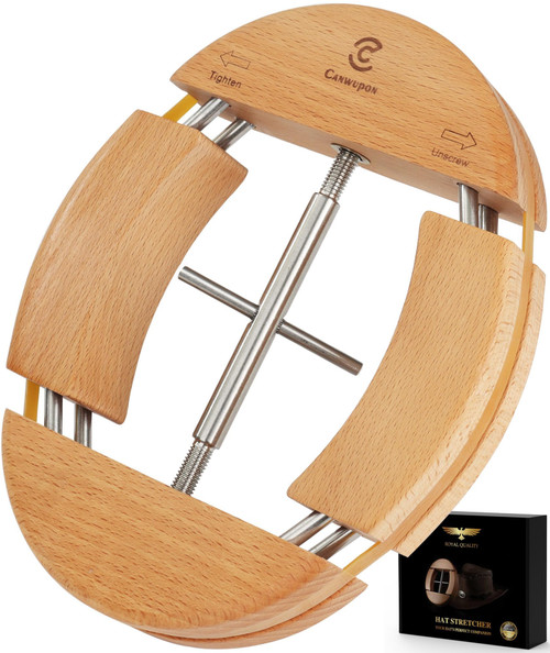 Hat Stretcher for Fitted Cowboy Hats Stretchers for Men - 4 Way Expander Extender for Baseball and Jack Caps Shaper, Felt Ball Cap Widener, Straw Hat XL Large Size Enlarger with Handle Easy to Stretch