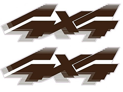 Vinylmark LLC 4x4 Decals (Brown) - Fits 1992 to 1996 Ford Truck Bed