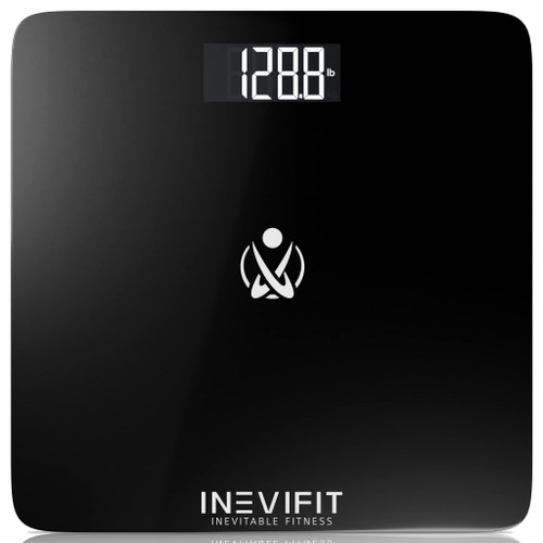 INEVIFIT Bathroom Scale, Highly Accurate Digital Bathroom Body Scale, Measures Weight up to 400 lbs. Includes Batteries-1761921217