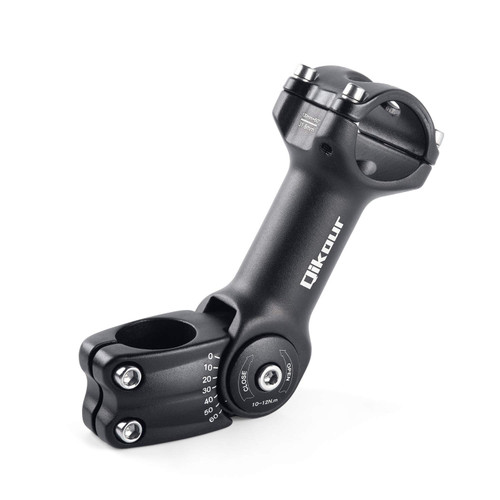 Bike Stem Adjustable 60 Degree 31.8mm (1-1/4") / 25.4mm (1") Handlebar Stem for MTB, Road Bike, Fits Standard 28.6mm (1-1/8") Steering Tube (31.8 x 130mm, 31.8mm Handlebar & 28.6mm Steering Tube) Bike Stem Adjustable 60 Degree 31.8mm (1-1/4") / 25.4mm (1") Handlebar Stem for MTB, Road Bike, Fits Standard 28.6mm (1-1/8") Steering Tube (31.8 x 130mm, 31.8mm Handlebar & 28.6mm Steering Tube)