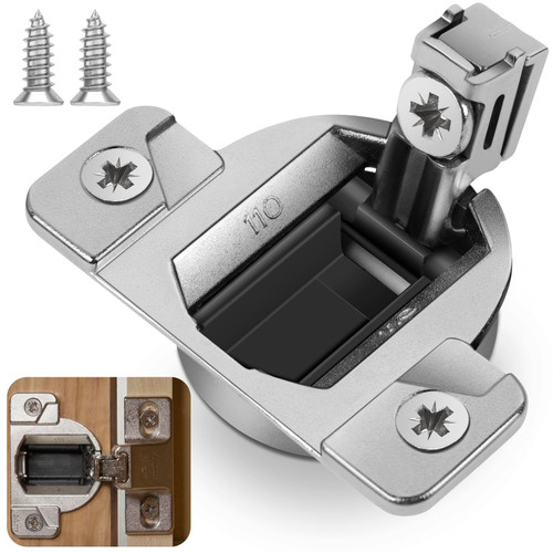 8 PCS Replacement for 30.310-11.02 Blum Cabinet Hinges, 110 & 120 Degree Screw On Self Closing, 33.3600 Compact 31 & 33 Hinge(Mounting Plate Not Included) Include Wood Screws Lifetime Replacement