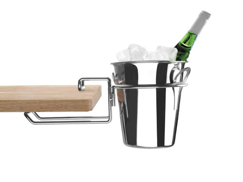 LACOR Wine Cooler Table Support 18 Cm, Stainless Steel, Silver