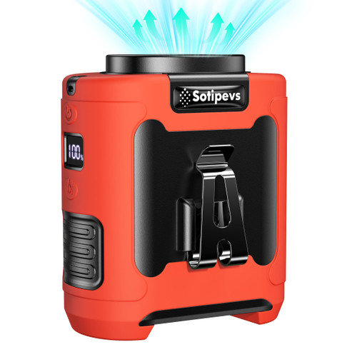 2025 Portable Waist Clip Fan 12000mAh Rechargeable, 6 Speeds 16000RPM Strong Airflow Personal Fans with Max 30H Working Time, Hands-Free Hanging Neck Fan, Wearable Belt Fans for Outdoor/Jobsite 2025 Portable Waist Clip Fan 12000mAh Rechargeable, 6 Speeds 16000RPM Strong Airflow Personal Fans with Max 30H Working Time, Hands-Free Hanging Neck Fan, Wearable Belt Fans for Outdoor/Jobsite