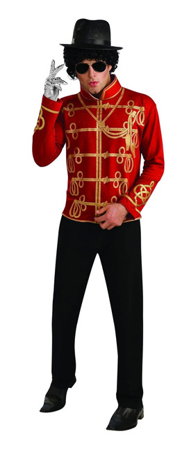 Rubie's Costume Co. Men's Michael Jackson Value Red Military Costume Jacket, As Shown, Small