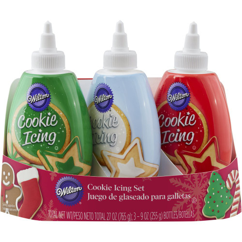 Wilton Christmas Cookie Icing Set, 3-Pack
