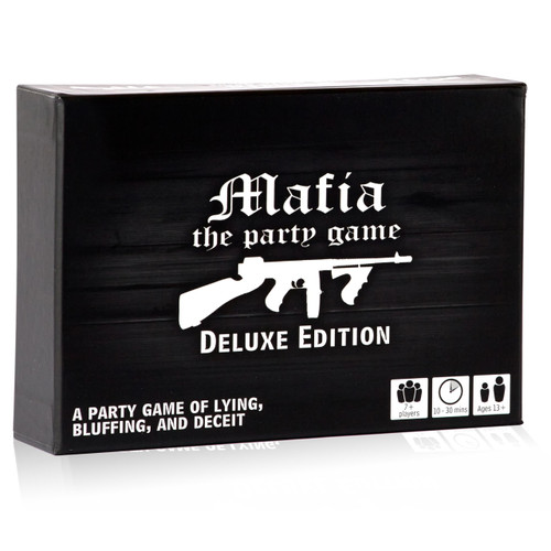 Apostrophe Games Mafia The Party Game Deluxe Edition – A Game of Lying, Bluffing and Deceit– Card Game, Adults and Teens – Board Game - Stocking Stuffers