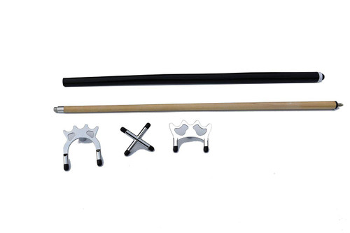 TGA Sports Pool Billiard Bridge Stick Cue with Regular, Spider and Cross Bridge Head(3 Bridge)