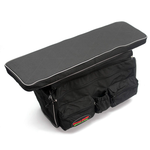 Seamax Universal Inflatable Boat Bench Seat Cushion and Detachable Seat Bag with Sunlitec 3-Layers Fabric and Reflective Edges (Size B - 34" for 270-330 Boats)
