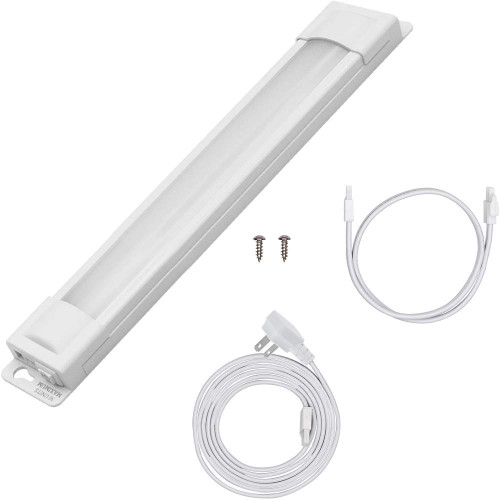 UltraPro 12 inch Plug-in Linkable Under Cabinet Lights, High/Low/Off, Warm White Light (2700K), LED Under Cabinet Lighting, Under Counter Lights for Kitchen, 44105