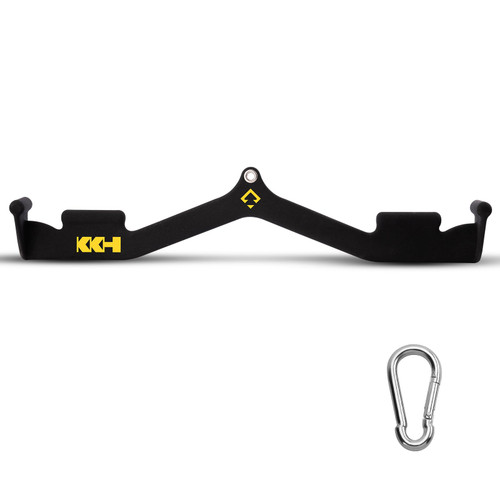 KKH Back Grip LAT Pull Down Bar Set, LAT Pulldown Attachments for Home Gym System with T-bar V-bar, LAT Pulldown Bar Back Workout Equipment