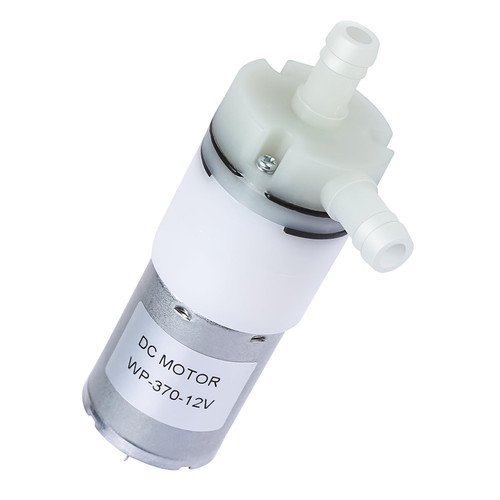 DC 12V Mini Self Priming Pump Micro Diaphragm Fresh Water Pump 1.3LPM, Replacement Water Booster Pump for Ice Maker,Coffee Machine,Water Dispenser