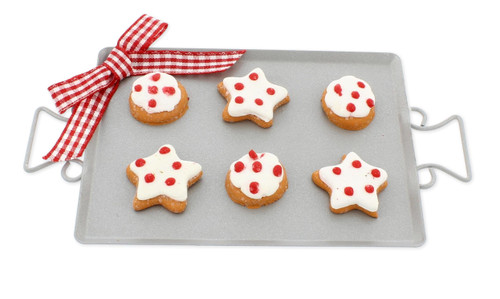 The Bridge Collection 3.25" Christmas Cookie Tray Ornament - Home for The Holidays - Baking Christmas Tree Ornaments - Dessert Ornaments for Christmas Tree