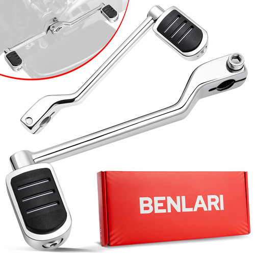 Benlari Stainless Steel Shifter Lever Pegs, Heel Toe Shift Pegs Fit for Harley Touring Road Glide Road King Electra Glide Street Glide 1988-2024, Trike 2008-2024, FL Softail 1986-2017, Chrome
