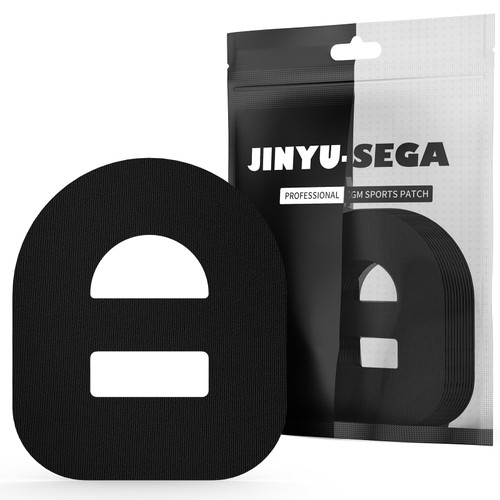 Omnipod 5 Adhesive Patches 30pcs - Waterproof Overpatches With Strap Pre-Cut Sweatproof Sensor Tape (Black)