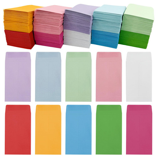 Coin Envelopes, 500 Pack Seed Envelopes & Mini Parts Small Items Envelope for Garden, Office or Wedding Gift(2.25"×3.5")