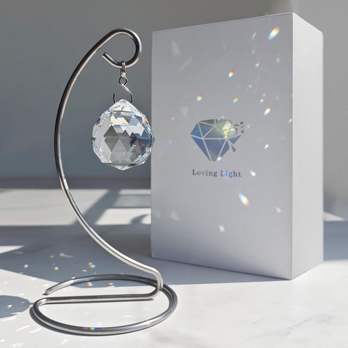 Aurlova Sympathy Gift for Loss of Loved One, Memorial Grief Bereavement Gifts, Tabletop Crystal Suncatcher Sorry for Your Loss Gift for Mom Friends Women Daughter Son Dog