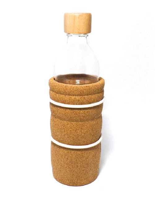 Natures-Design Lagoena Water Bottle with Flower of Life 0.5 Litres White