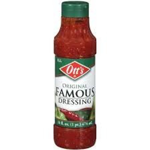 Ott's Salad Original Dressing 16oz Bottle (Pack of 3) Choose Flavor Below (Famous)