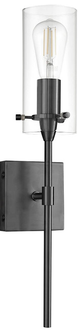 Black Wall Sconce Light Fixture, Indoor Glass Bathroom Sconce Wall Lighting