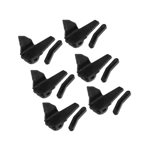 Partuto 6 Set Tire Changer Insert Tire Demount Head Tire Machine Guard Wheel Side Protector for Mount Demount Duck Head Tyre Repair Black 2.05"x1.06"x1.30" Replacement