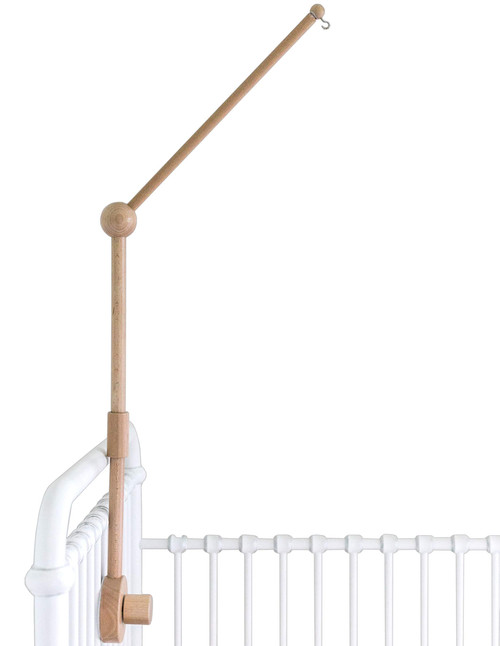 Baby Crib Mobile Arm Wooden Holder - Baby Mobile Hanger for Crib (31 inch, 100% Natural Beech Wood) Strong Anti Slip - Nursery Decor & Gift Accessories (Original) Baby Crib Mobile Arm Wooden Holder - Baby Mobile Hanger for Crib (31 inch, 100% Natural Beech Wood) Strong Anti Slip - Nursery Decor & Gift Accessories (Original)