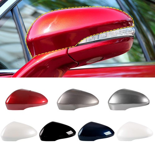 Goholy Car Door Side Rearview Mirror Cover Compatible With Ford Fusion 2013 2014 2015 2016 2017 2018 2019 2020【with turn signals】 Oyster Grey Right Side Not For SE Model