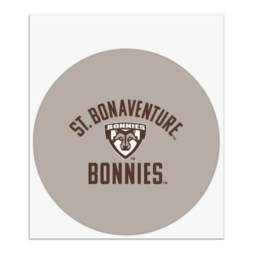 St. Bonaventure Bonnies Automotive Car Window Locker Circle Bumper Sticker