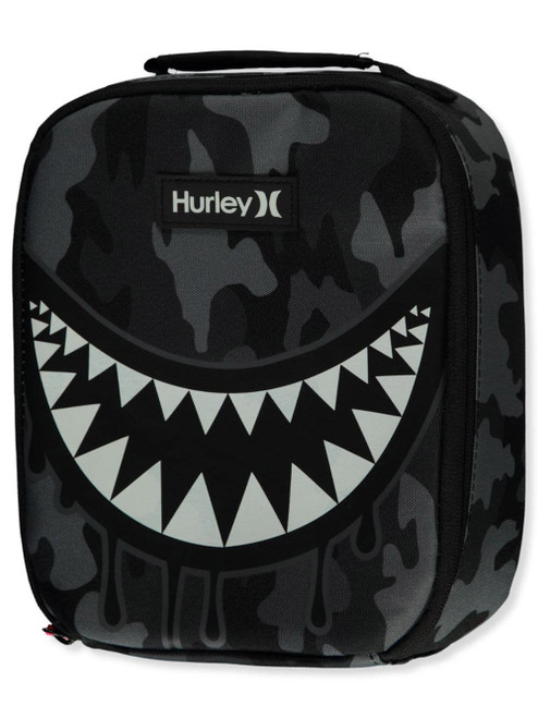 Hurley Unisex-Adults One and Only Insulated Lunch Tote Bag, Grey Camo Shark, O/S