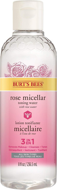 Burt's Bees Micellar Facial Cleansing Water with Rose Water, 8 Oz (Package May Vary)
