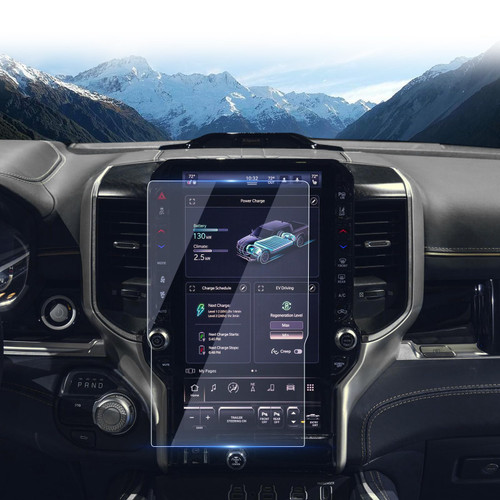 LUWU 2025 RAM 1500 Screen Protector for 2025 RAM 1500 Accessories 2025 RAM 1500 Laramie/Rebel/Limited/Limited Longhorn/Tungsten 14.5" Uconnect Touchscreen Display Nano Plastic Touch Screen 2PCS