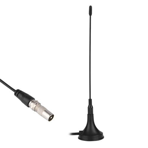 Antenna, Portable Mini 50 Miles Range Amplifier HDTV Vertical Dual Antenna Support ATSC -T -2 ISDB with Magnetic Base