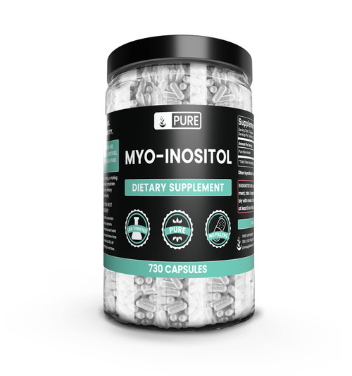 Pure Original Ingredients Myo-Inositol (730 Capsules) No Magnesium Or Rice Fillers, Always Pure, Lab Verified