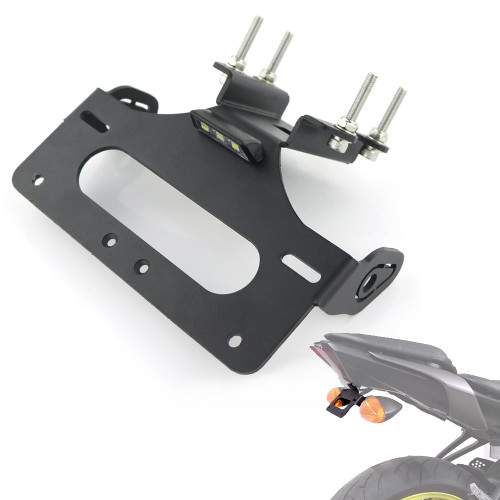 Xitomer Tail Tidy, Fender Eliminator Fit for FZ-07 MT-07 2014 2015 2016 2017 2018 2019 2020, with LED License Plate Light, Compatible with OEM/Stock Turn Signal