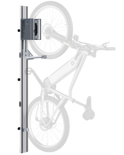 monTEK Automatic Lift Bike Rack – Fits 24-29" Tires, Heavy-Duty Vertical Wall Rack for Bicycles (Up to 71 lbs) - Effortless Lifting, Easy Install - Space-Saving Storage for Garage, Shed, SG