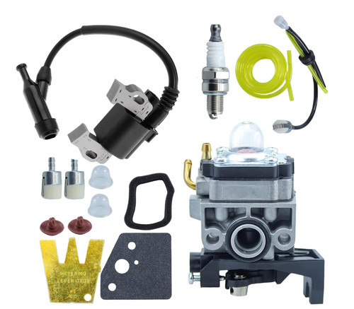 POSEAGLE GX35 Carburetor Kit with 30500-Z0Z-013 Ignition Coil Replaces 16100-Z0Z-034 16100-Z0Z-815 16100-Z0H-043 30500-Z0Z-003 for Honda GX35 GX35NT HHT35S Small Engines Trimmers, Brush Cutters