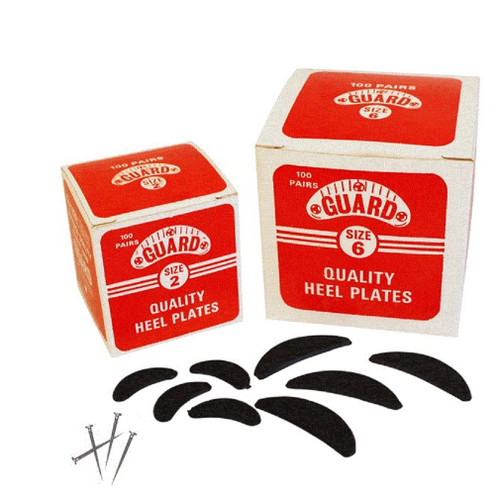 GUARD Quality Heel & Toe Plates Polyurethane (Plastic) Taps Savers 20 Pair, Size 3