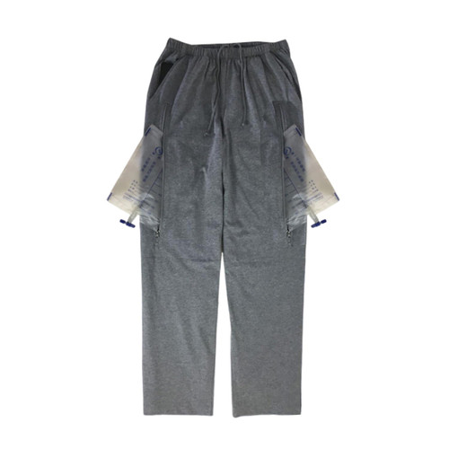 Urine Bag Pants for Men/Women, Incontinence Care Trousers, Catheter Leg Bag Pants with 2 Hidden Pockets, US M/Waist 32"