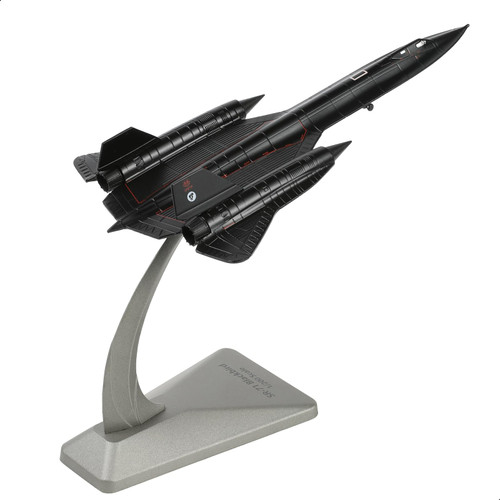 NUOTIE 1/200 SR-71A Blackbird 17972 Metal Diecast Aircraft Model with Stand USAF Cold War Military Fighter Alloy Model for Adults Display Collections or Gift (64-17972)