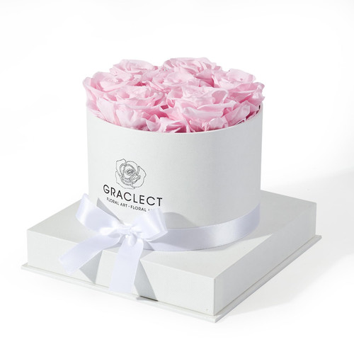 Graclect Flowers for Delivery Prime - Preserved Roses in a Box - Forever Flowers, Immortal Roses, Eternal Rose Birthday Gifts for Her, for Mom - Pink Rose Graclect Flowers for Delivery Prime - Preserved Roses in a Box - Forever Flowers, Immortal Roses, Eternal Rose Birthday Gifts for Her, for Mom - Pink Rose