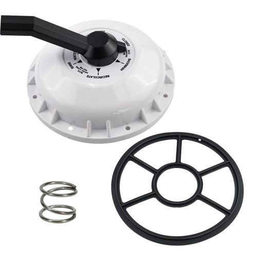 272422 Valve Top Assembly with 272409 Diverter Seal & 272400 Compression Spring Compatible with 2-inch HiFlow Valve Fit for Plus and Pool & Spa Filters