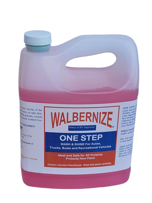 Walbernize One Step Wash & Shine Concentrate - 1/2 Gallon