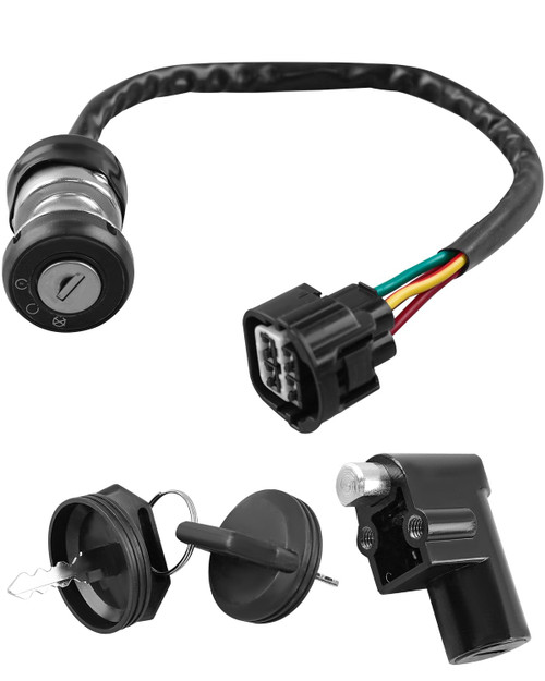 Ignition Switch Assembly Fit for Massimo Buck 250 450 Fit for T-Boss 550 560 760 UTV Replace 48397, Ignition Switch Lock Cylinder with 2 Keys
