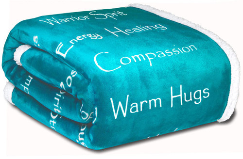 WOLF CREEK BLANKET - Compassion Blanket (Brand)- Strength Courage Super Soft Warm Hugs, Get Well Gift Blanket Plush Healing Thoughts Positive Energy Love & Hope