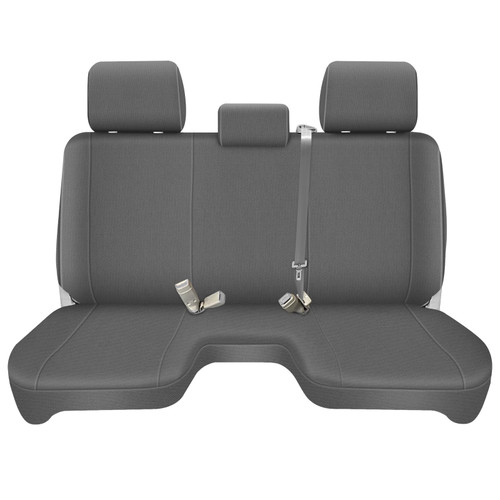 Kistrba Knitted Truck Seat Cover Compatible with 2005-2014 Toyota Tacoma, Front Bench Seat Cover with Large Notched, Charcoal